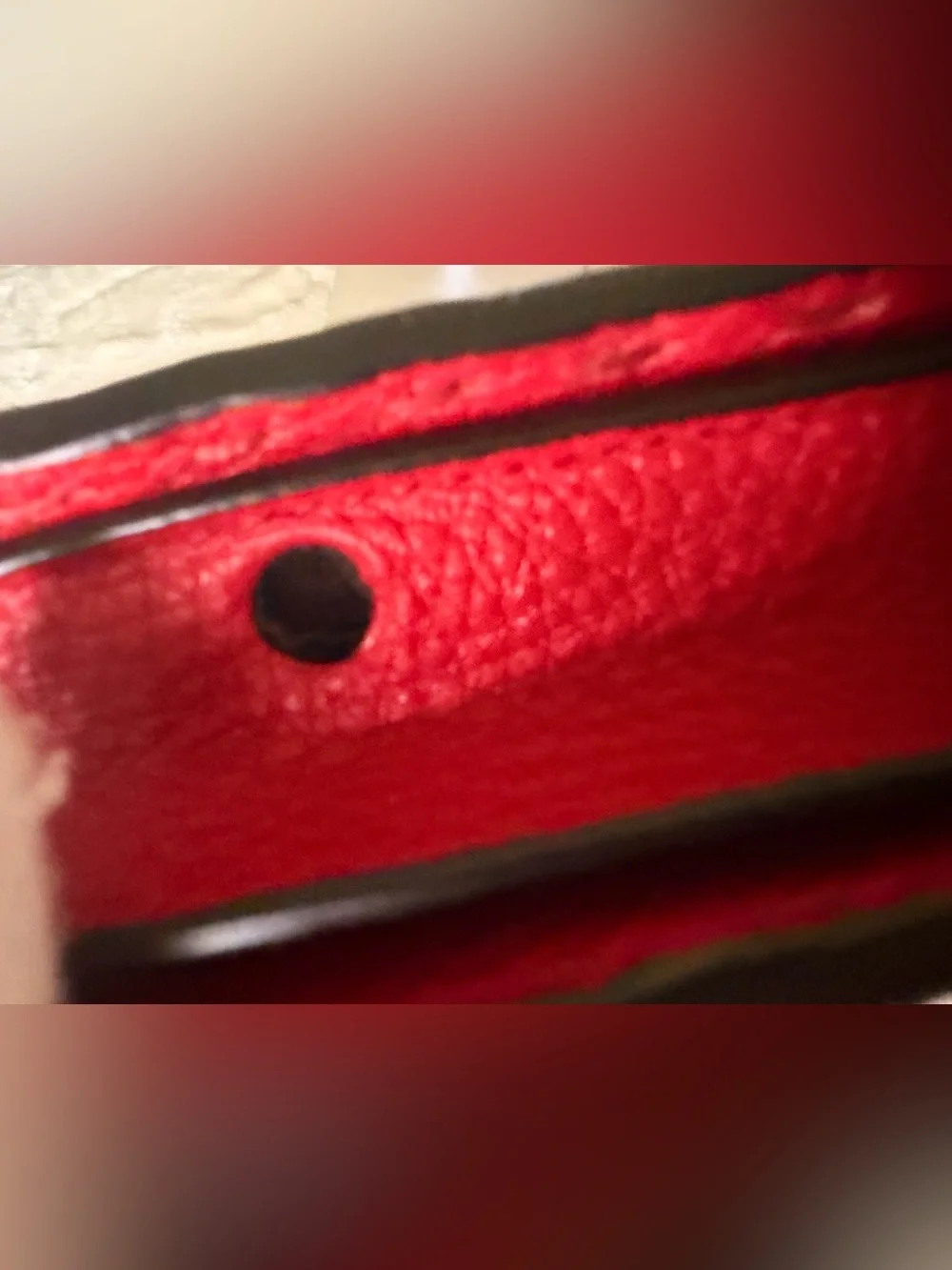 Fendi Monster Eye Clutch in Red
